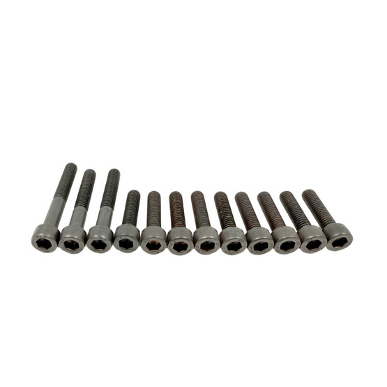 Variaattorinkopan pultit 12 kpl musta, Yamaha skootterit (pysty)