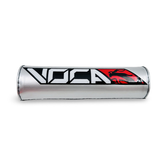 Voca Racing skootterin tanko, matta musta + hopea tangonpehmuste