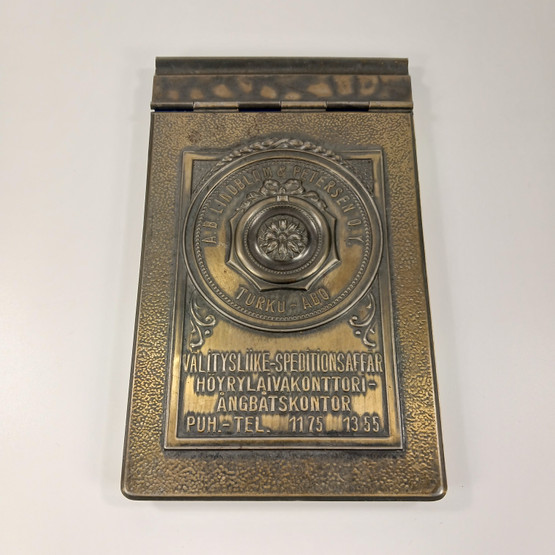 Muistilehtiö, Höyrylaivakonttori A.B. Lindblom & Petersen Oy, Turku