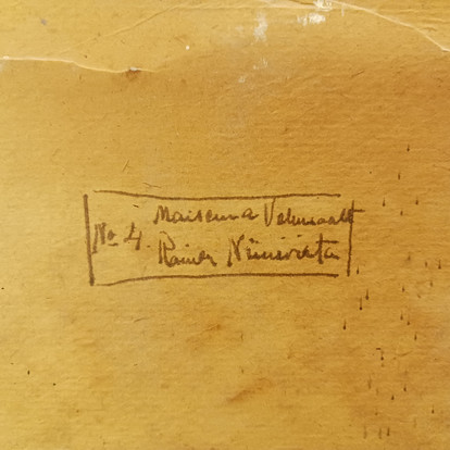 Taulu, Maisema Vehmaalta, sign. Rainer Niinivirta -45
