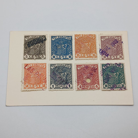 Postimerkkisetti, Telégrafos, Espanja, 1901