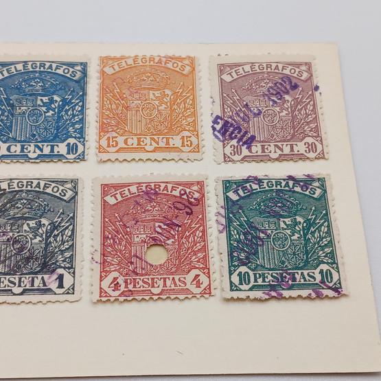 Postimerkkisetti, Telégrafos, Espanja, 1901