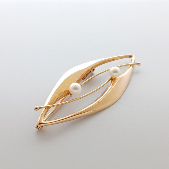 Rintakoru, 14k kultaa, Turku v. 1970