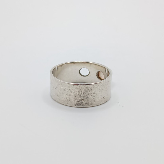 Sormus, hopeaa, design Elis Kauppi