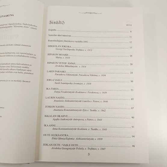 Kirja, Vaskelan vanha runot