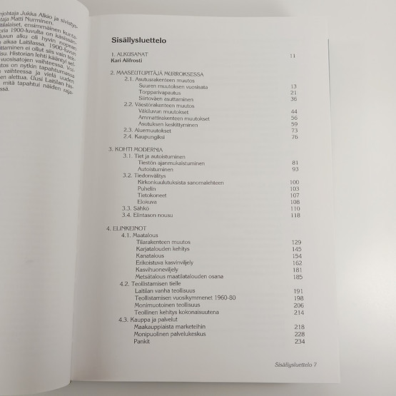 Kirja, Laitila 1900-luvulla