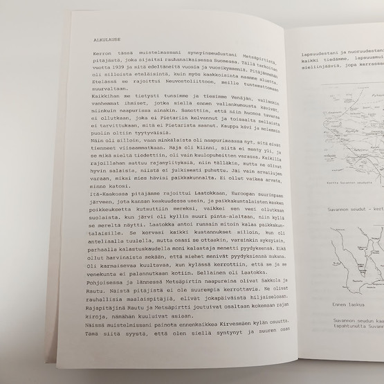 Kirja, Kirvesmäki Helmi Karjalan Kruunussa, Elämää Suvannon seudulla