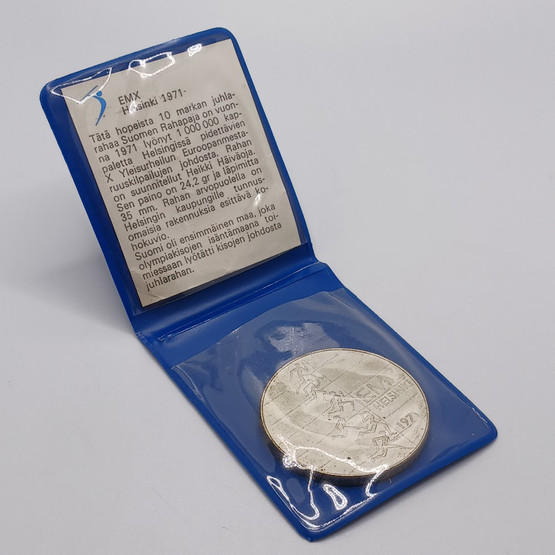 Hopeakolikko, 10 Markkaa, EMX Helsinki 1971