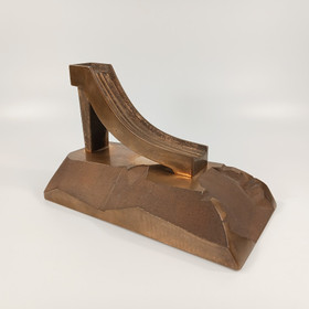 Ski jumping statue, Matti Salminen 1999