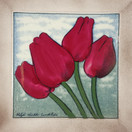 Koristelaatta, Tulpaanit, Arabia, Heljä Liukko-Sundström