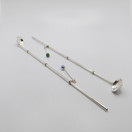 Cocktail-pillilusikat koruilla 2kpl, hopeaa vuodelta 1986