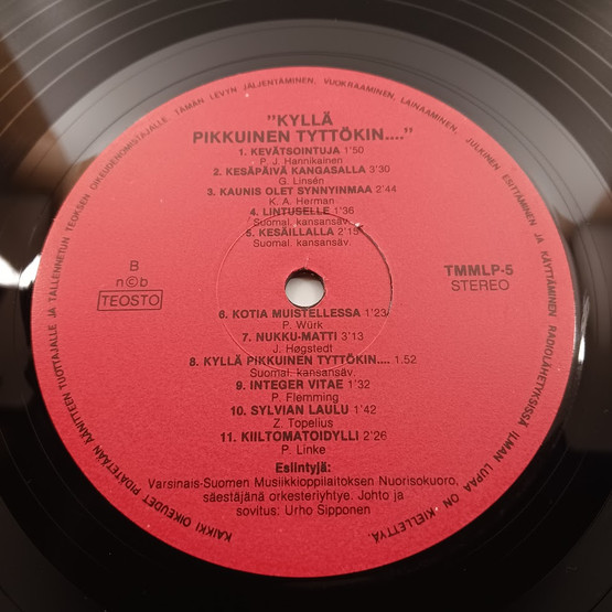 LP-Levy, Kyllä pikkuinen tyttökin...