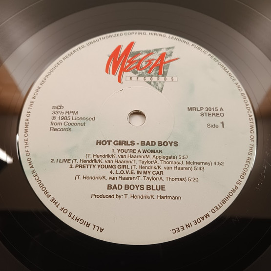LP-Levy, Hot girls, bad boys, Bad Boys Blue