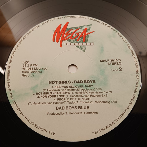 LP-Levy, Hot girls, bad boys, Bad Boys Blue