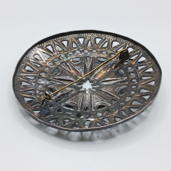 Vanha rintakoru, käsityö, hopeaa