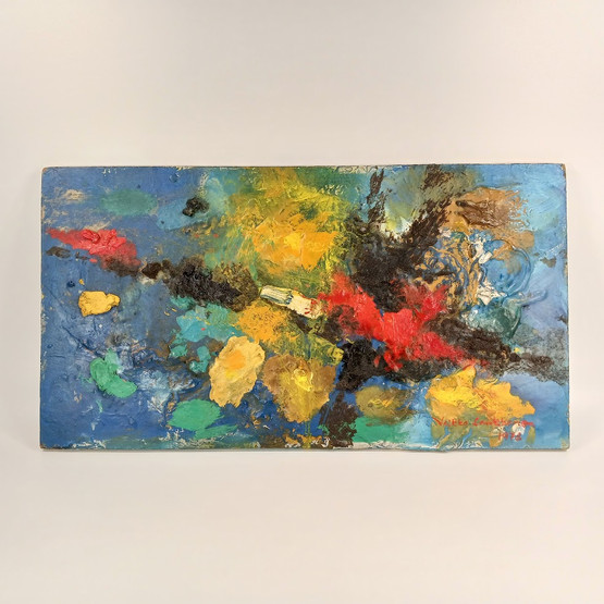 Taiteilijan paletti, sign. Veikko Laukkanen 1978