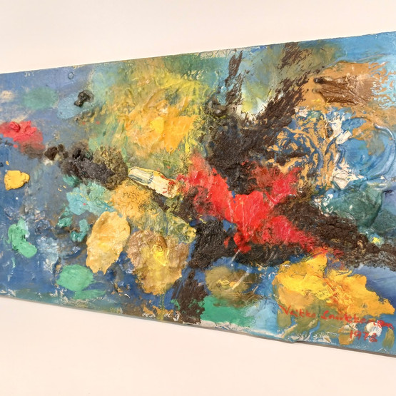 Taiteilijan paletti, sign. Veikko Laukkanen 1978