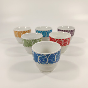 Munakupit 6kpl, Arabia, design Raija Uosikkinen