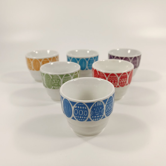 Munakupit 6kpl, Arabia, design Raija Uosikkinen