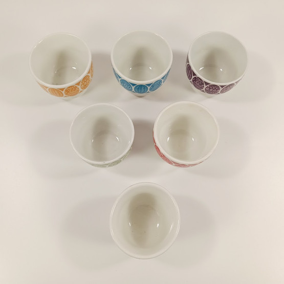 Munakupit 6kpl, Arabia, design Raija Uosikkinen