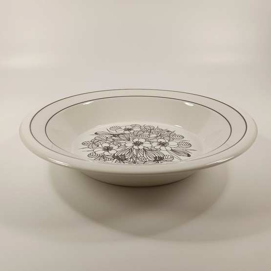 Lautanen, Krokus, syvä, Arabia, design Esteri Tomula