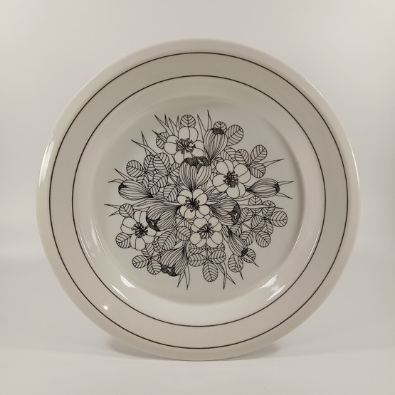 Lautanen, Krokus, matala, Arabia, design Esteri Tomula