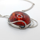 Kaulakoru, Meripihka, hopeaa