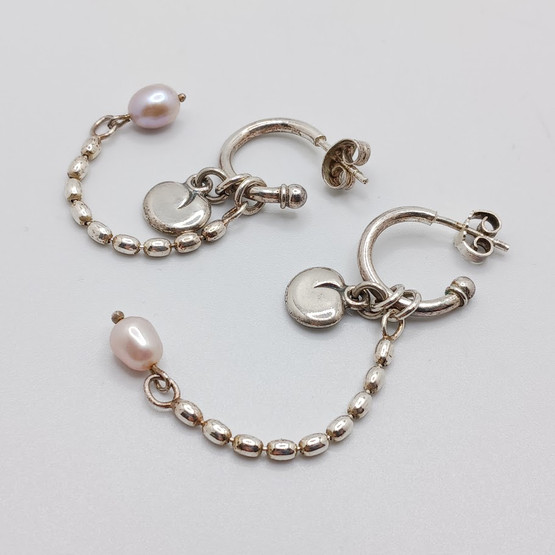 Earrings, Vanamo, Kalevala Koru, silver