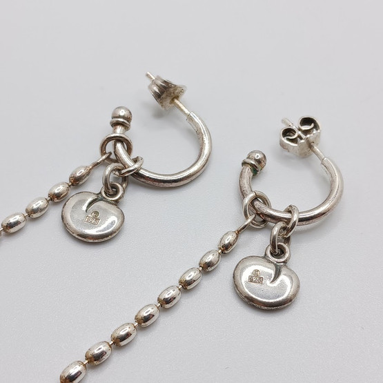 Earrings, Vanamo, Kalevala Koru, silver