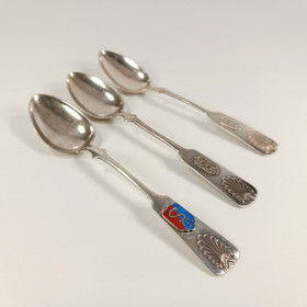 Suojeluskuntalusikka 3kpl, hopeaa