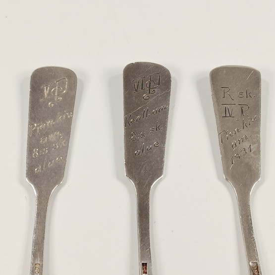 Suojeluskuntalusikka 3kpl, hopeaa