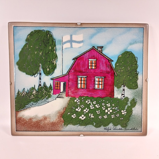 Koristelaatta, Punainen tupa ja perunamaa, Arabia, Heljä Liukko-Sundström