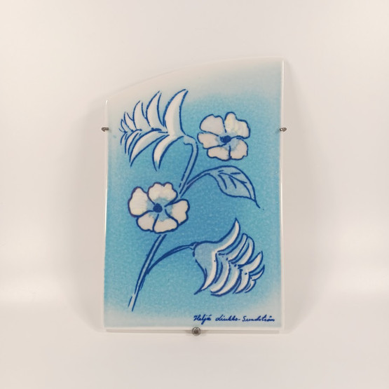 Decorative tile, On paradise island, Arabia, Heljä Liukko-Sundström