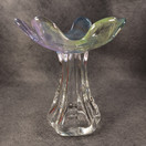 Maljakko, Kukkainen, sign. Helena Tynell, Riihimäen Lasi Oy