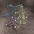 Maljakko, Kukkainen, sign. Helena Tynell, Riihimäen Lasi Oy