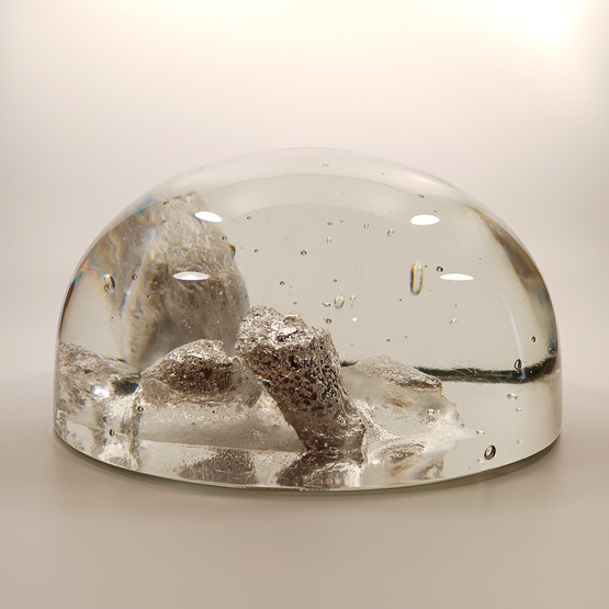 Taidelasi, Rantakivet, sign. Helena Tynell, Riihimäen Lasi Oy