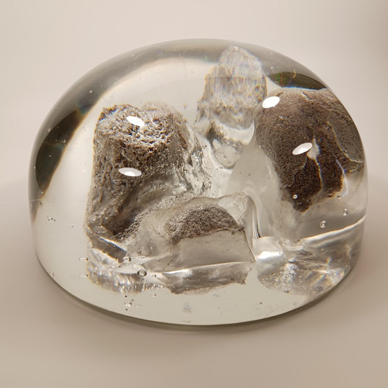 Taidelasi, Rantakivet, sign. Helena Tynell, Riihimäen Lasi Oy