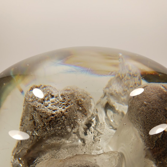 Taidelasi, Rantakivet, sign. Helena Tynell, Riihimäen Lasi Oy