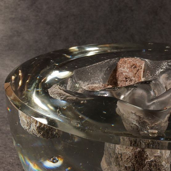 Taidelasi, Rantakivet, sign. Helena Tynell, Riihimäen Lasi Oy