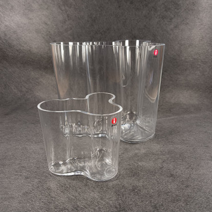Aalto maljakko 2kpl, kirkas, Iittala