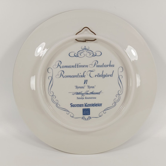 Wall plate, Arabia, Romanttinen Puutarha, Lilac