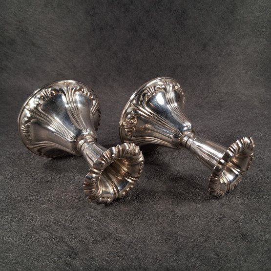 Kynttilänjalka 2kpl, hopeaa