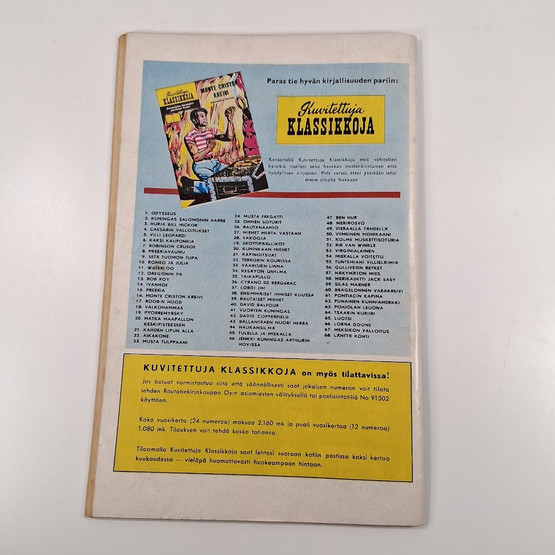 Sarjakuva, Maailma Kuvina, n:o 12, Kautta ajan ja avaruuden