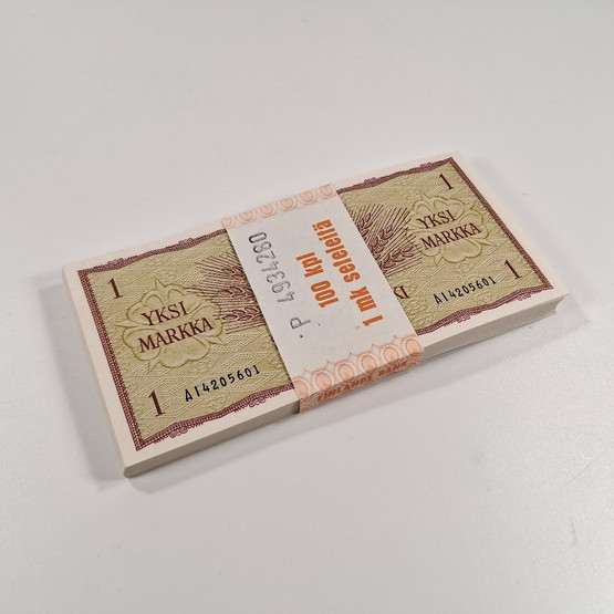 Setelinippu, 100kpl 1 markan seteleitä