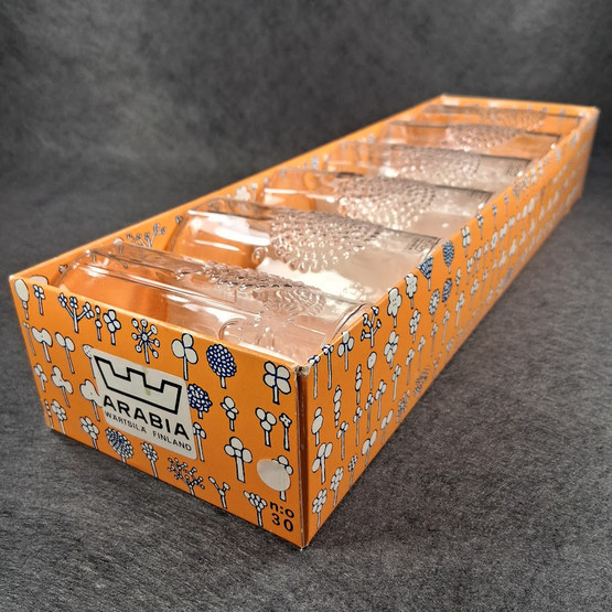 Juomalasi 6kpl, Flora, Arabia, design Oiva Toikka