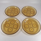 Lautanen 4kpl, Grapponia, design Nanny Still, ruskea