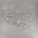 Kaadin ja 6 juomalasia, Flora, design Oiva Toikka