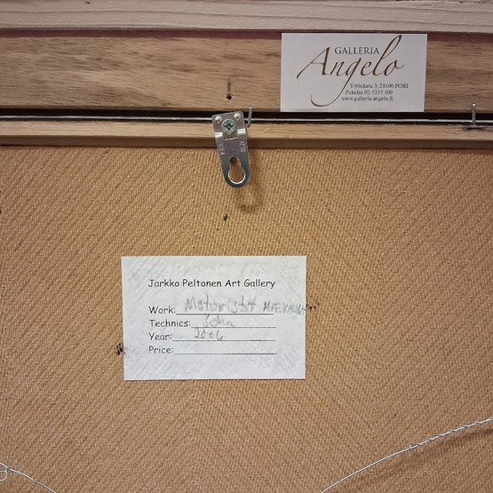 Taulu, Motoristit matkalla, sign. Jarkko Peltonen v. 2006