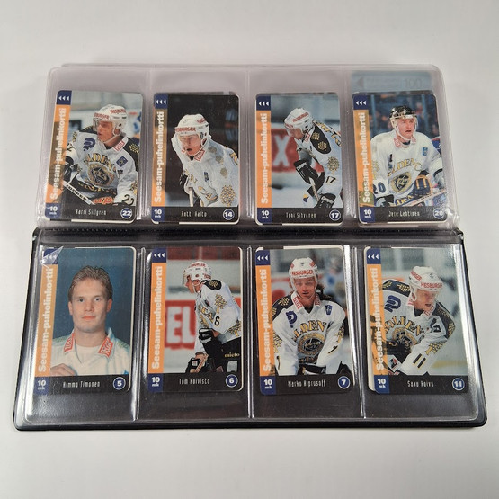 Keräilypuhelinkortteja 95kpl, TPS, TUTO, Silja Line ym.