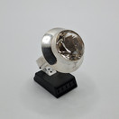 Sormus, design E. Granit, hopeaa